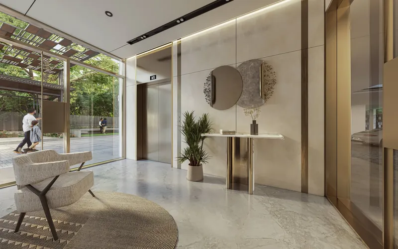 Private lift lobby